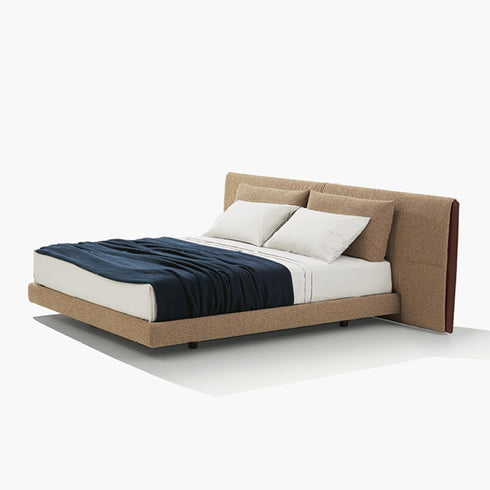 Anstice Linen Fabric Wide Headboard Luxury Bed Frame